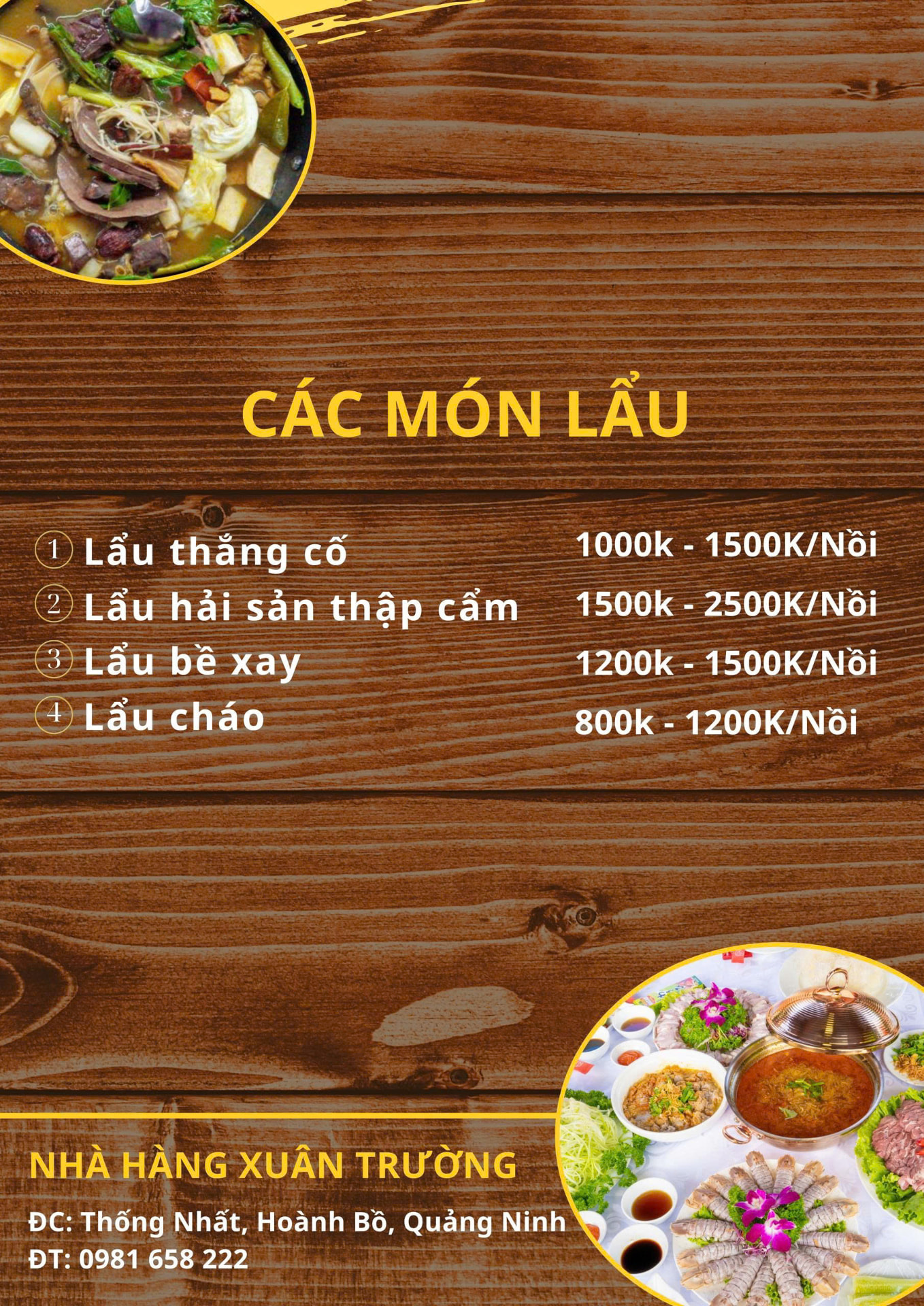 Các món lẩu