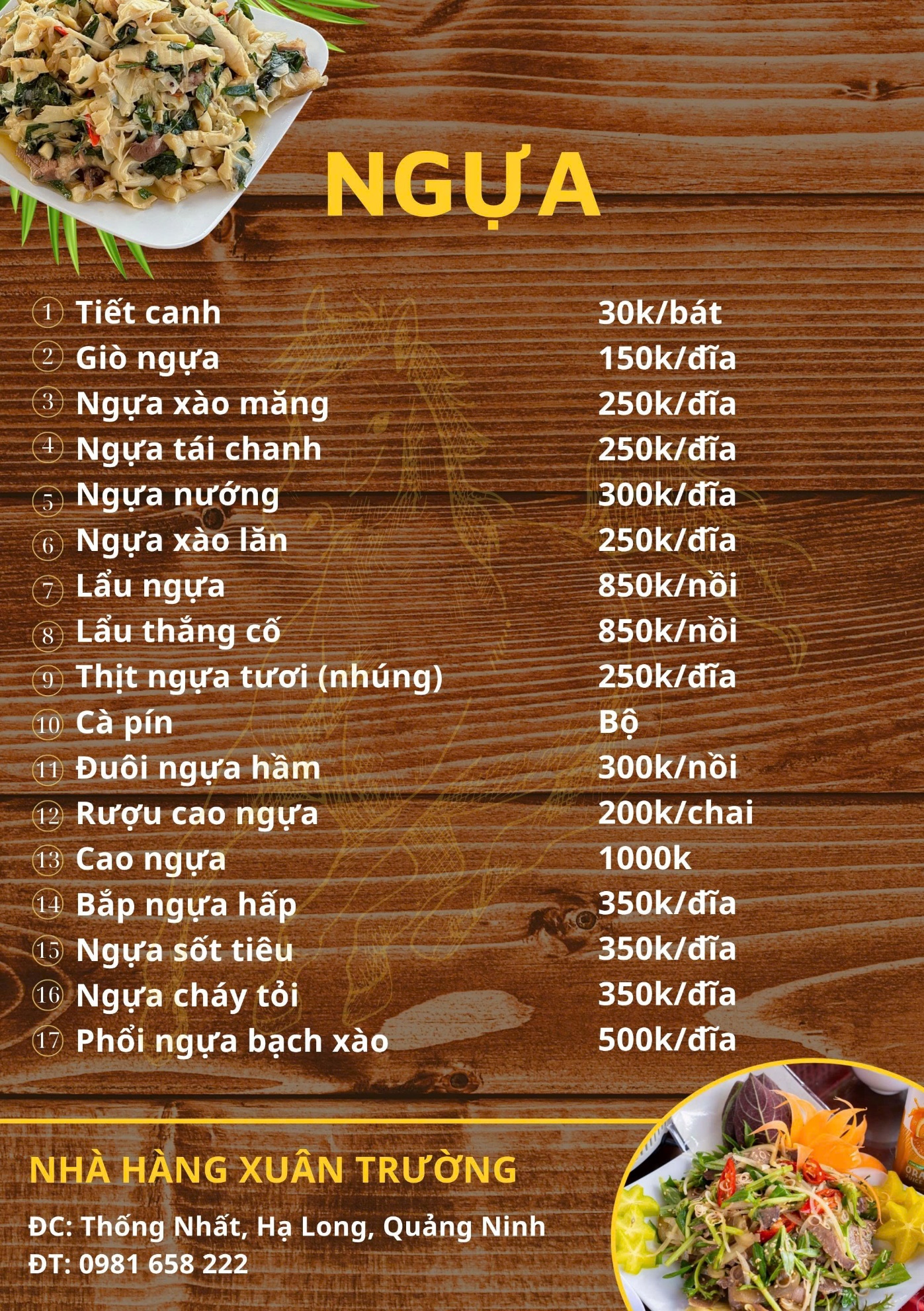 Các món ngựa