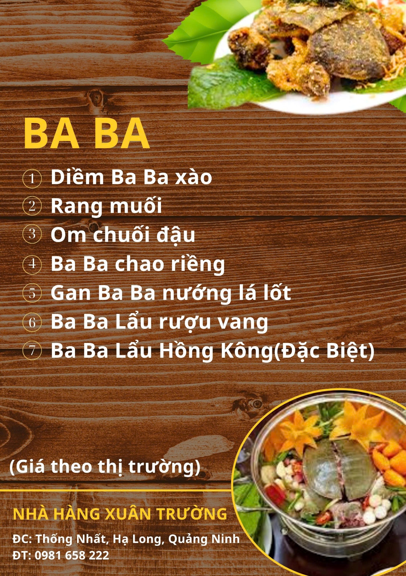 Các món ba ba
