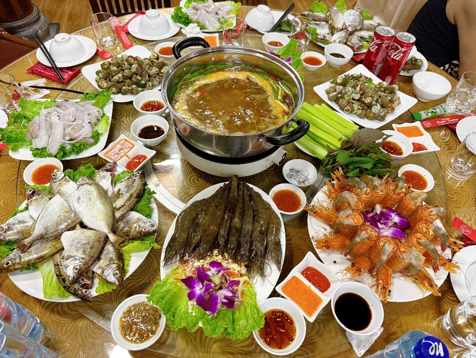 Món ăn thực tế tại Nhà hàng Xuân Trường 7